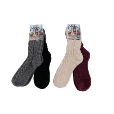 Da. Chenille Socken 2er 35/38 - 39/42 VE 12