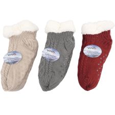 Hüttensocke kurz mit Fell 35/38 - 43/46 VE 48