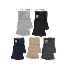 Halbfinger Handschuhe Uni gerippt VE 40