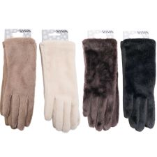 Da Pelzhandschuhe, Handfläche Samtoptik, VE 40