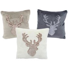 Dekokissen Flanell, 45 x 45 cm Hirsch VE 12