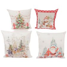 Dekokissen Schneemann/Wichtel 45 x 45 cm VE 12