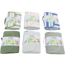 Picknick Decke 140 x 180 cm gemustert VE 12
