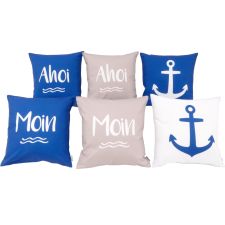 Dekokissen OUTDOOR Moin/Ahoi/Anker 45 x 45 cm VE12