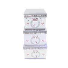 Geschenkboxen Winterdreams 3er Set VE 16 