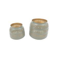 Windlicht 2er Set 10 + 13cm VE 18