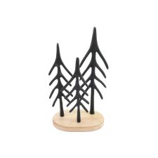 Dekotannen 3er schwarz VE 16