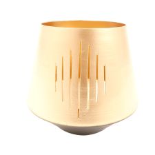 Windlicht gold 15 x 10,5 x 14 cm VE 18