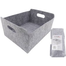 Aufbewahrungskorb "Filz" faltbar, VE12/6