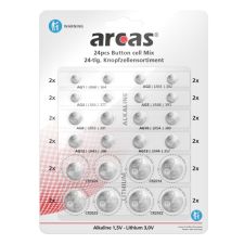 Arcas Knopfzellensortiment 24er VE 200/20