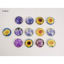 Glasmagnet Sonnenblumen/Lavendel VE 1134/189/27