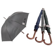 Regenschirm mit Holzgriff, Autom Ø 140 cm VE 12